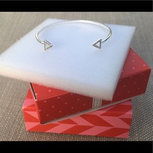 Stella & Dot Pave Arrow Cuff - Silver